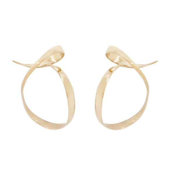 Flare Glow Unique Sculptural Hoop Earrings