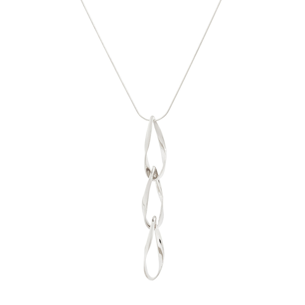 Unfurl Sway Handmade Silver Chain Pendant