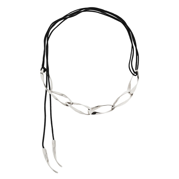 Unfurl Swell Handmade Silver Chain Choker
